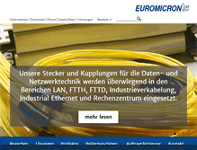 Tablet Screenshot of euromicron-fiberoptic.com